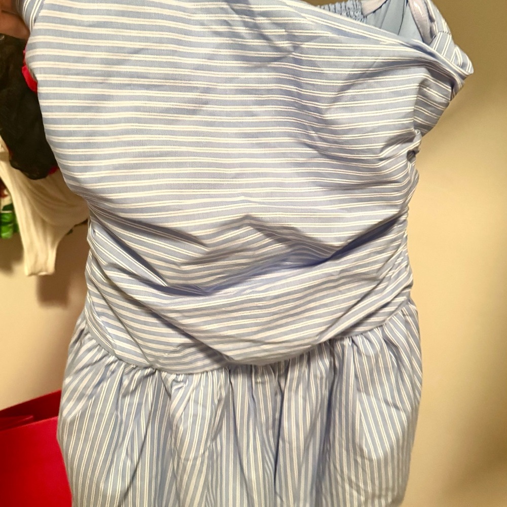 NWT Steve Madden Blue and White Pinstripe Dress